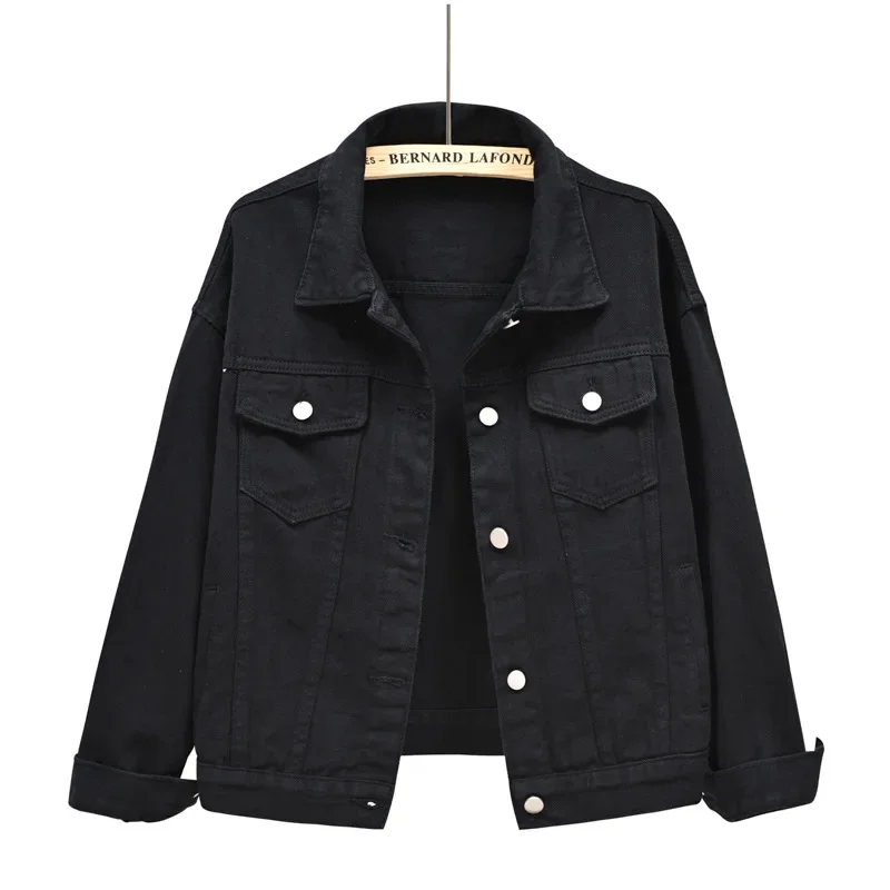 S321c80a15e0c4dc694584282ba4ac572p.webp Women's Long-sleeved Coat, Single-breasted Lapel Denim Jacket, Fashion Slim Female Tops Outerwear Blue Female Overcoat
