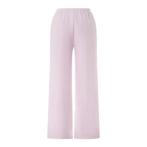 S63db4a9ff2624dccb6957d41a426390eu.webp Women Casual Loose Pants Elastic Waist Stylish Straight Pants Spring Summer Drawstring Lace-up Wide-leg Trousers 2024