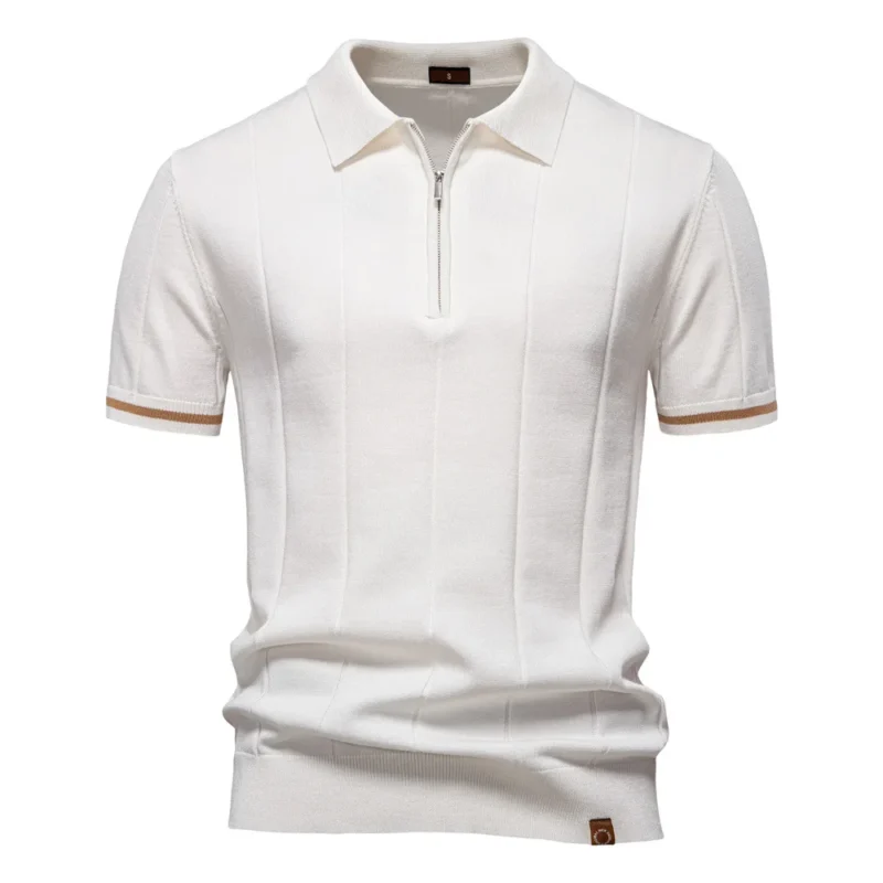 Men's Autumn Long-Sleeved POLO Collar European Size Sweater - Trendy, High-Quality, Casual, Versatile and Loose-Fit Top