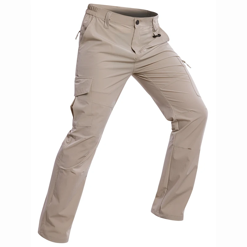 Men’s Lightweight Hiking Pants Quick Dry Water Resistant Tactical Work Outdoor Fishing Cargo Trousers