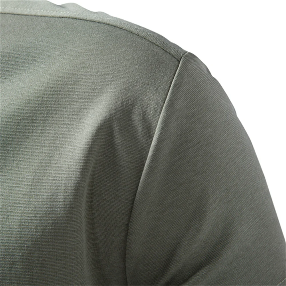 AIOPESON Men's Cotton O-Neck Soft Touch Comfortable Tee Solid Color Breathable Lightweight Daily Casual T-Shirt