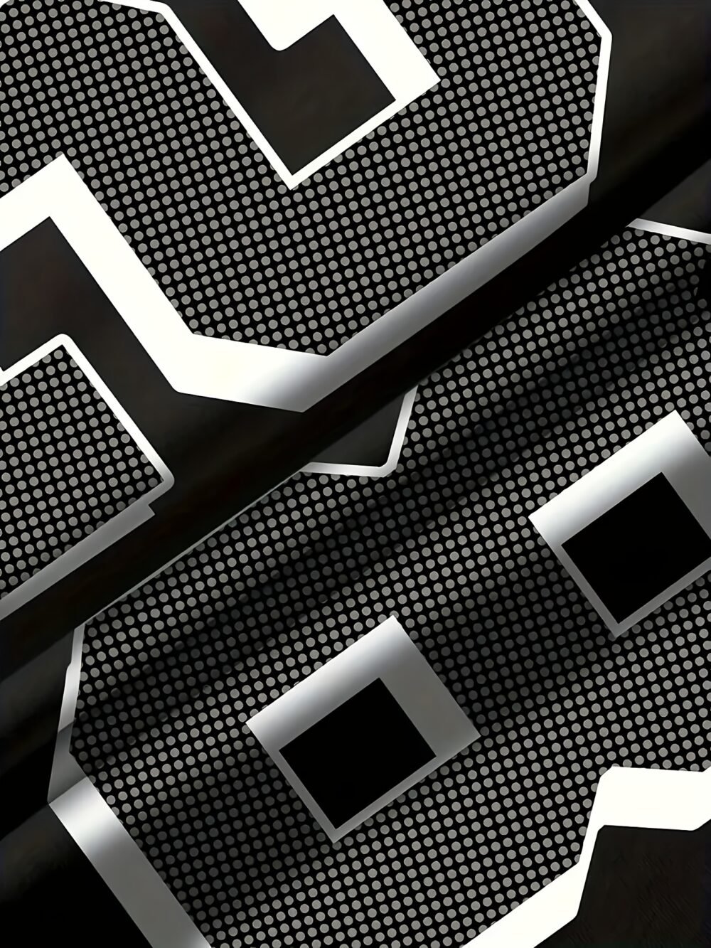Men's Graphic T-Shirt Black/White/Gray Block Color with Bold '28' Number